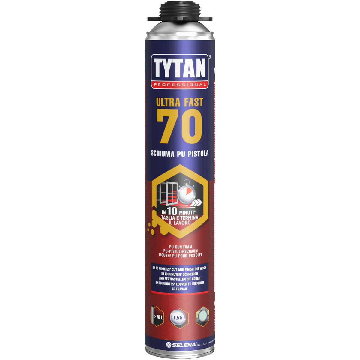 TYTAN - Tytan ULTRA FAST 70 – Mousse de montage à faible expansion 870 ml (à pistolet)