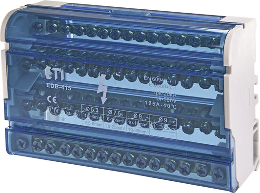 ETI - Bloc de distribution ETI 001102305 EDB-415 4p 3L+PE/N 125A