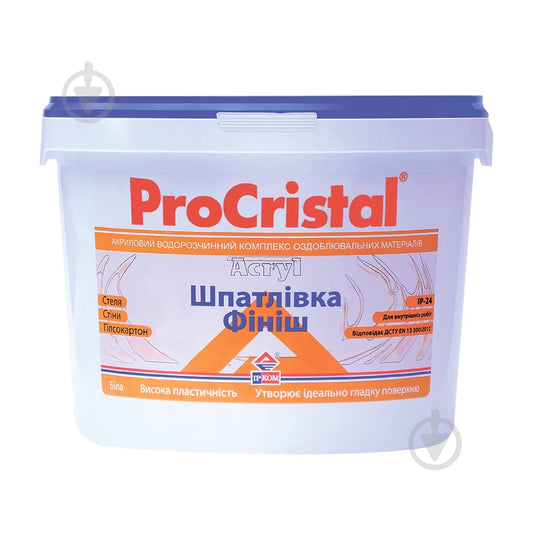 PROCRISTAL - Enduit de finition prêt à l'emploi de garnissage 27 kg
