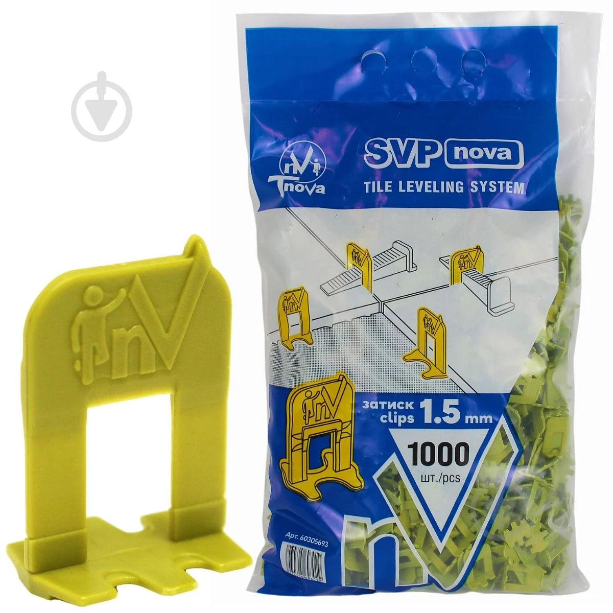 SVP - Croisillons autonivelants à cale 1.5 mm 500 pcs