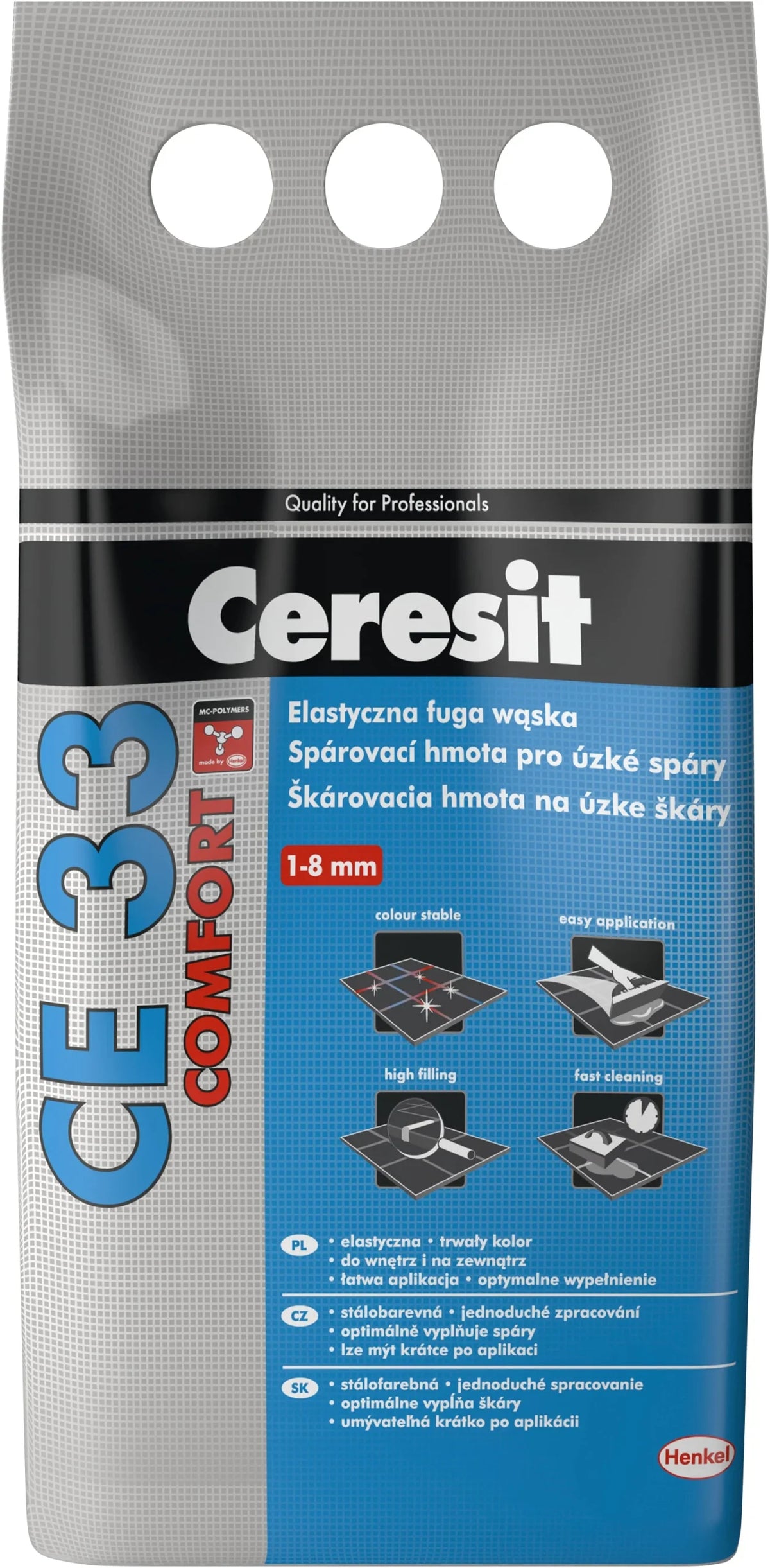 CERESIT - Joint pour carrelage Ceresit C 33 2 kg gris
