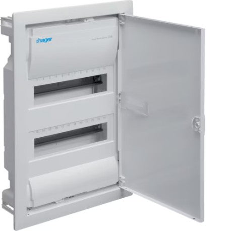 HAGER - Coffret de distribution encastré volta, 2 rangées 24 modules 505,50x348x …