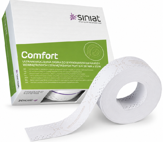SINIAT - Siniat Comfort / Ruban pour joints de plaqde plâtreues 25 m