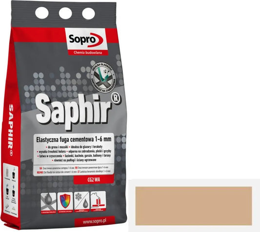 SOPRO - Joints pour carrelage SOPRO Saphir couleur Caramel 2 kg