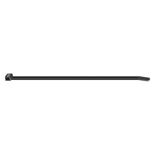 HAUPA - Collier plastique résistant aux UV noir 203x2.5 mm 100 pièces