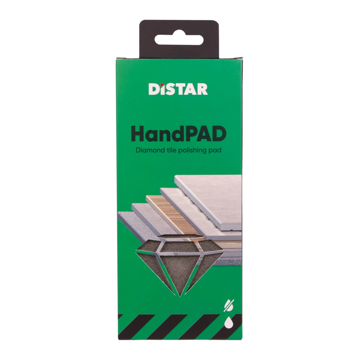 DISTAR HAND PAD – Diamond hand pad for ceramic and porcelain stoneware – #1 to #3