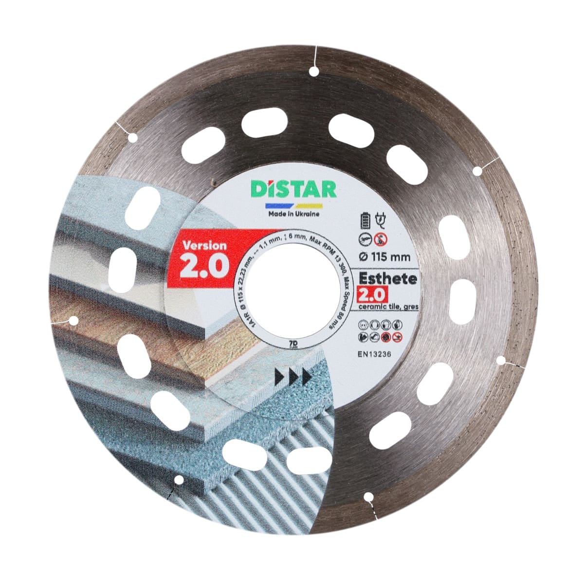 DISTAR Esthete 2.0 – Disque diamanté pour carrelage et grès cérame – Ø 125 × 1,1 mm