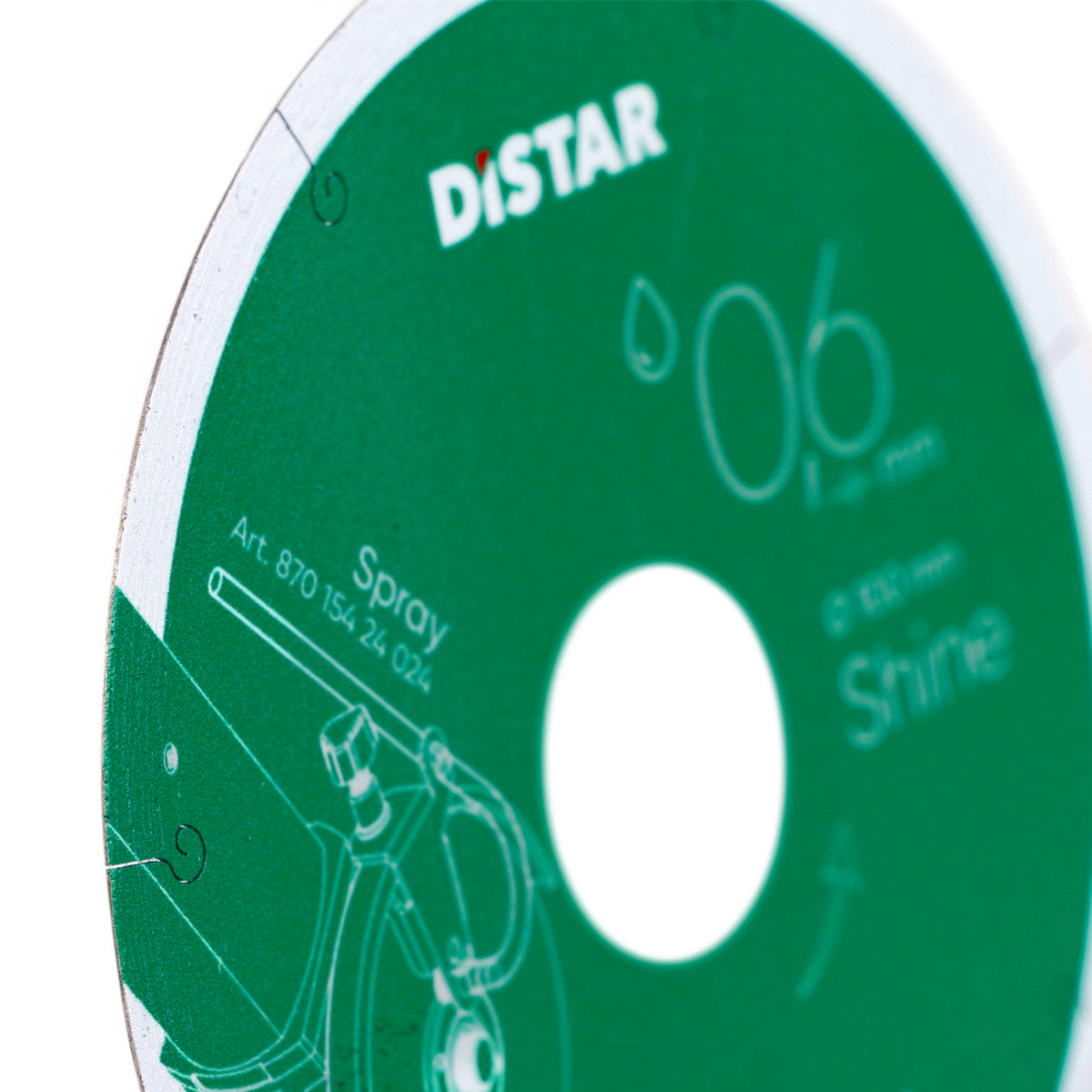 DISTAR Shine – Disque diamanté ultra-fin pour carrelage et grès cérame – Ø 100 / 125 mm