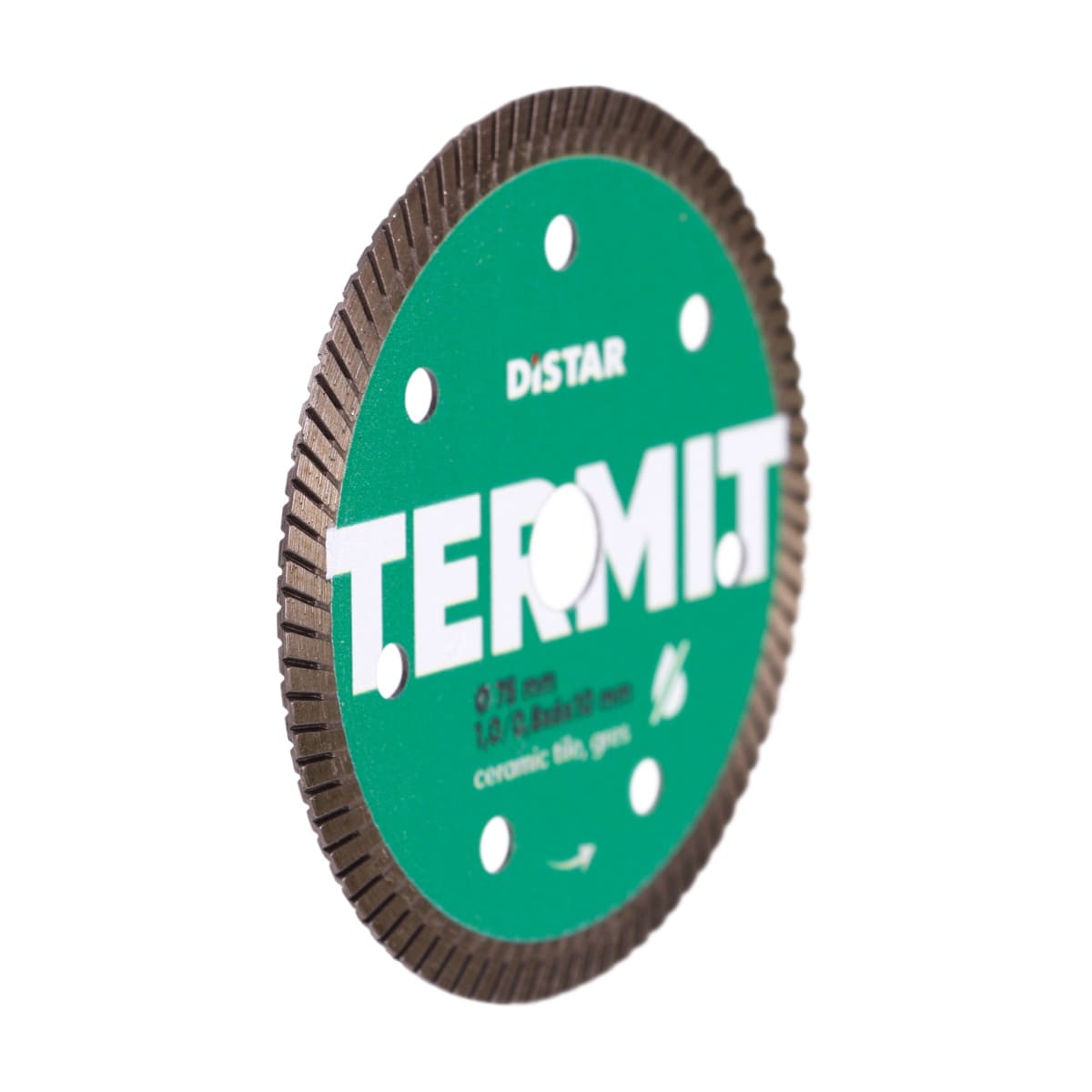 DISTAR Termit – Disque diamanté Turbo pour carrelage et grès cérame – Ø 76 × 1,0 mm – Alésage 10 mm