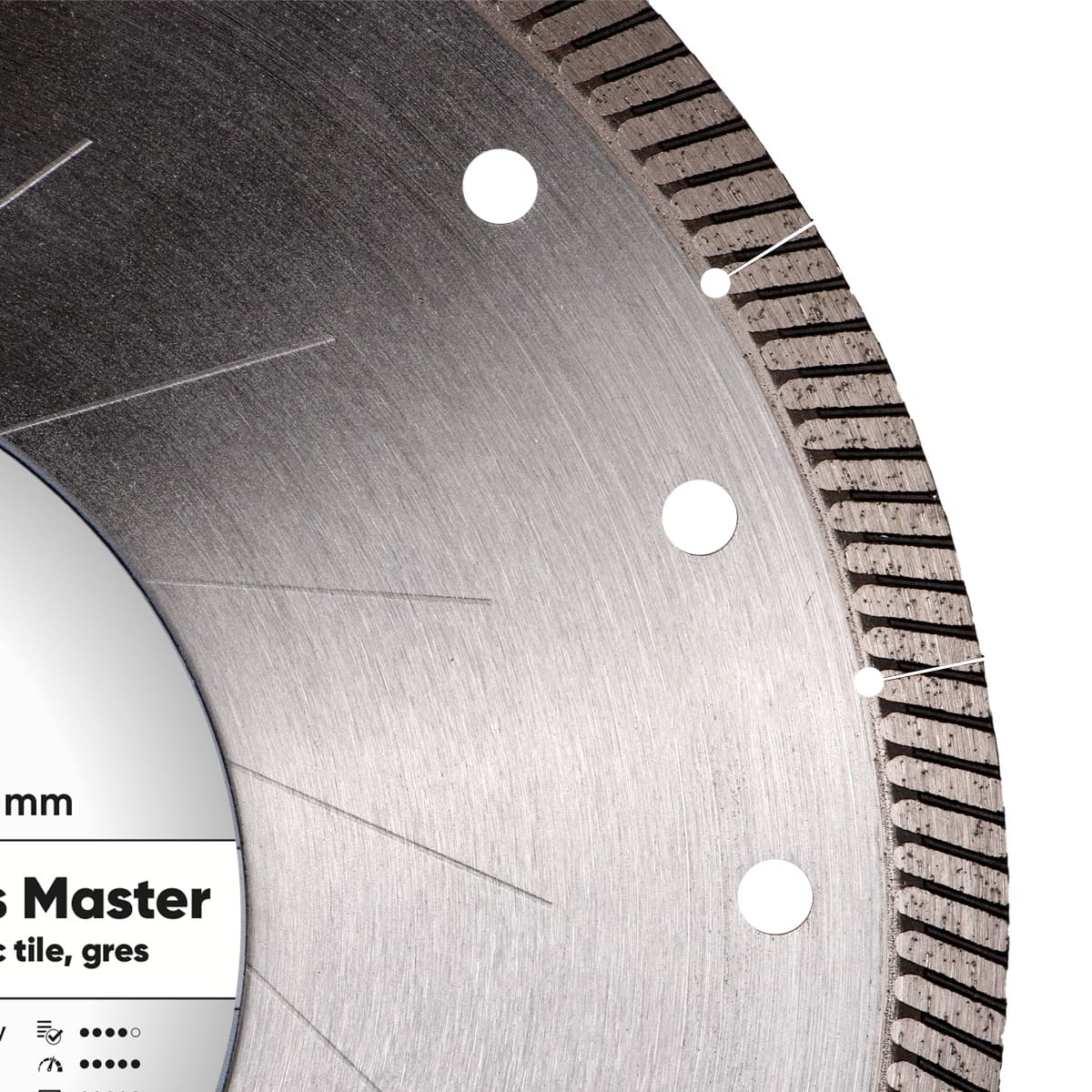 DISTAR Gres Master – Disque diamanté pour grès cérame épais – Ø 230 × 1,6 mm