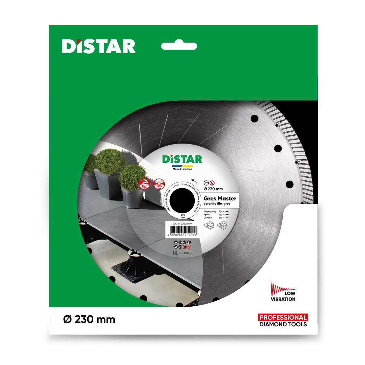 DISTAR Gres Master – Disque diamanté pour grès cérame épais – Ø 230 × 1,6 mm