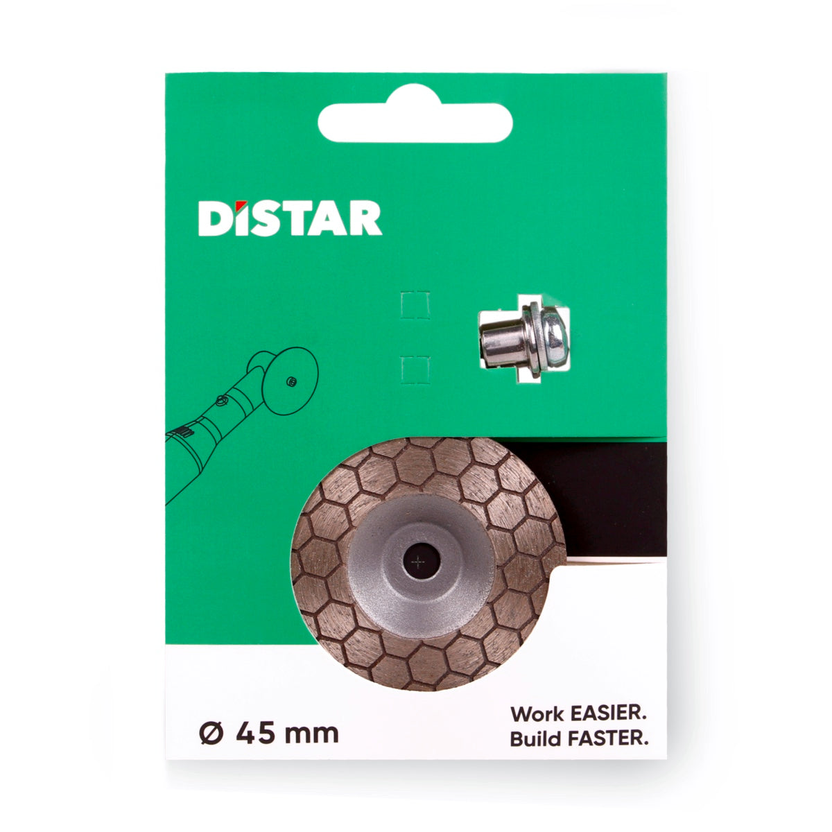DISTAR Nectar – Meule de rectification diamantée pour carrelage et grès cérame – Ø 45 mm