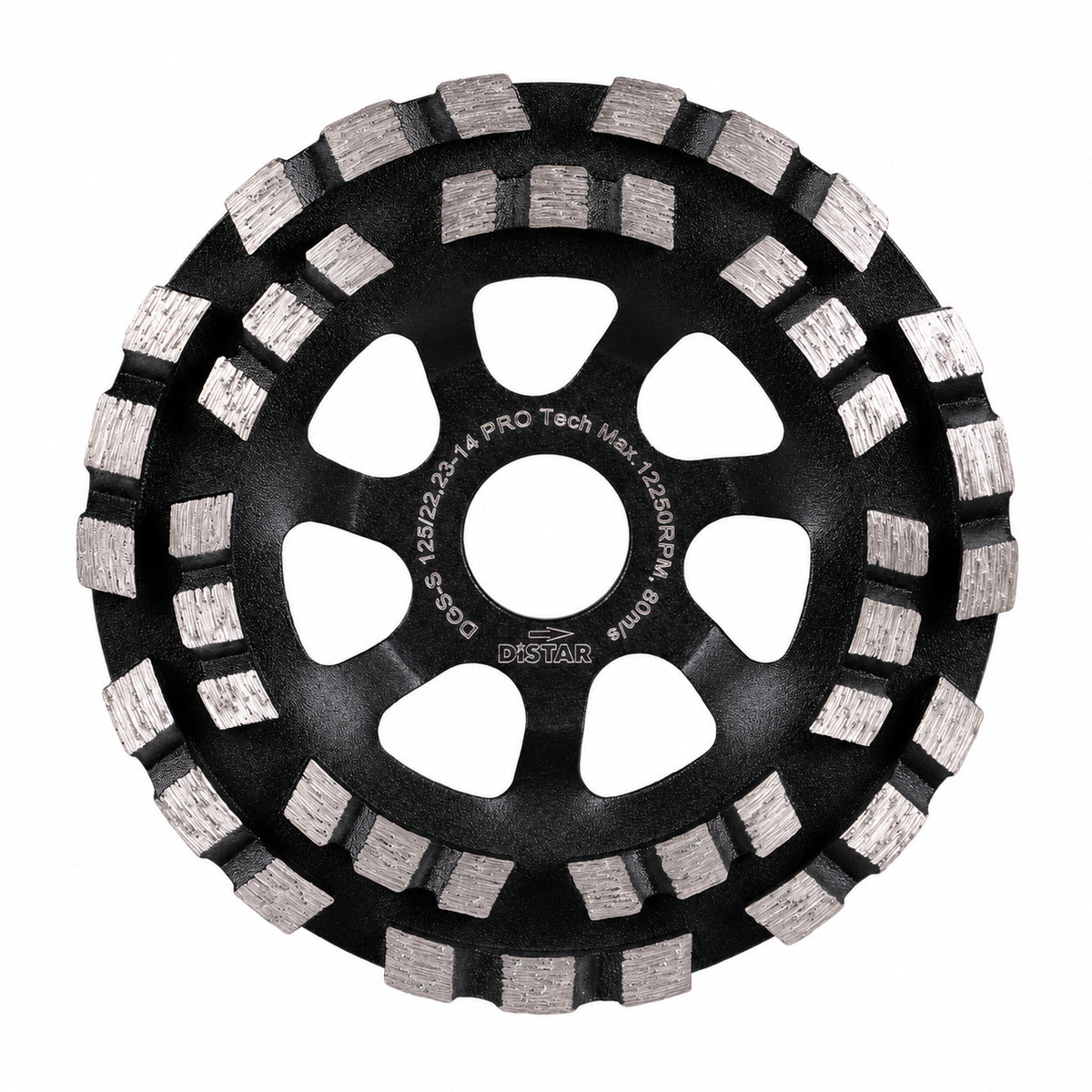DISTAR Pro Tech – Meule boisseau diamantée pour béton et pierre – Ø 125 mm – 22,23 mm