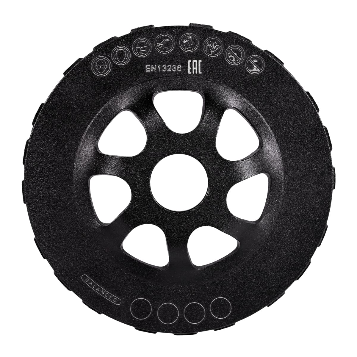 DISTAR Pro Tech – Meule boisseau diamantée pour béton et pierre – Ø 125 mm – 22,23 mm