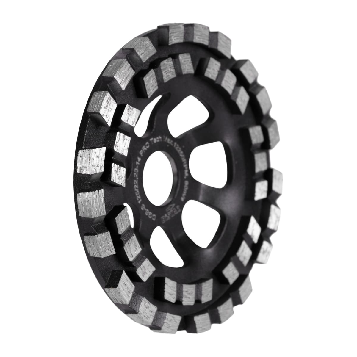 DISTAR Pro Tech – Meule boisseau diamantée pour béton et pierre – Ø 125 mm – 22,23 mm