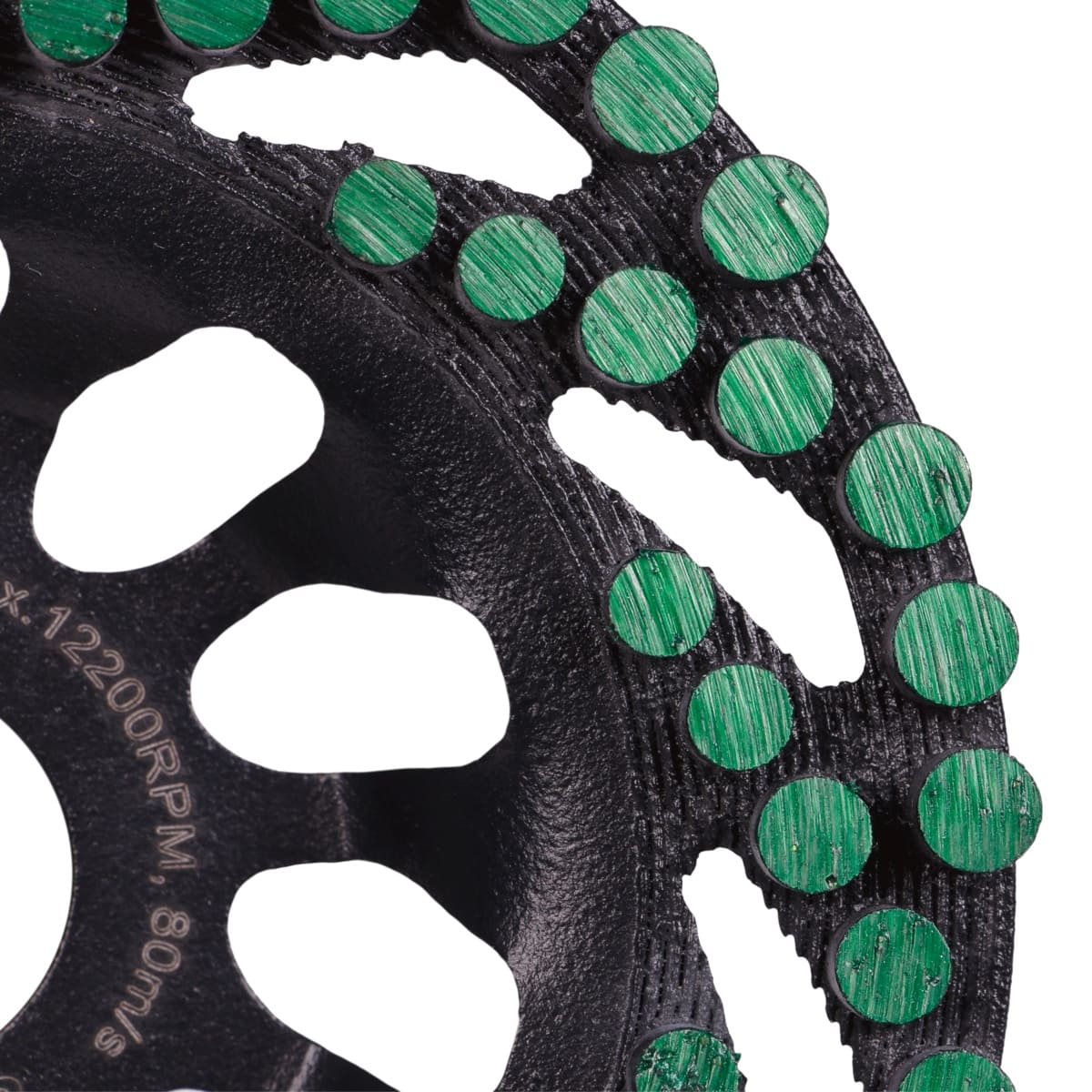 DISTAR Green Point – Meule diamantée légère 77 segments pour béton et revêtements – Ø 125 mm