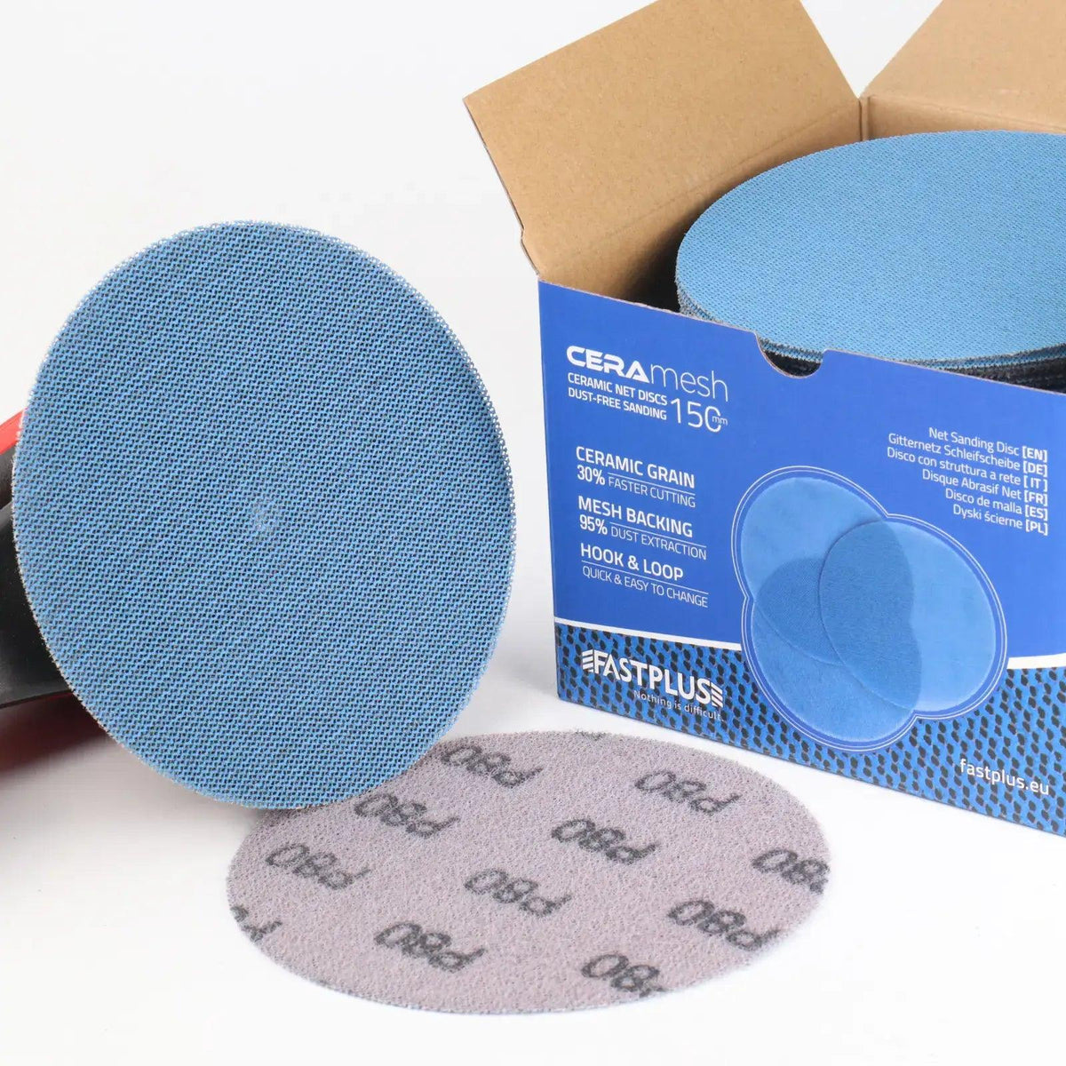 6 inch blue ceramic 120 abrasive disc for car polishing. material: Ceramic,grit: 230