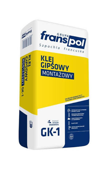 FRANSPOL - PF3 Colle de montage à base de plâtre GK-1 20 kg