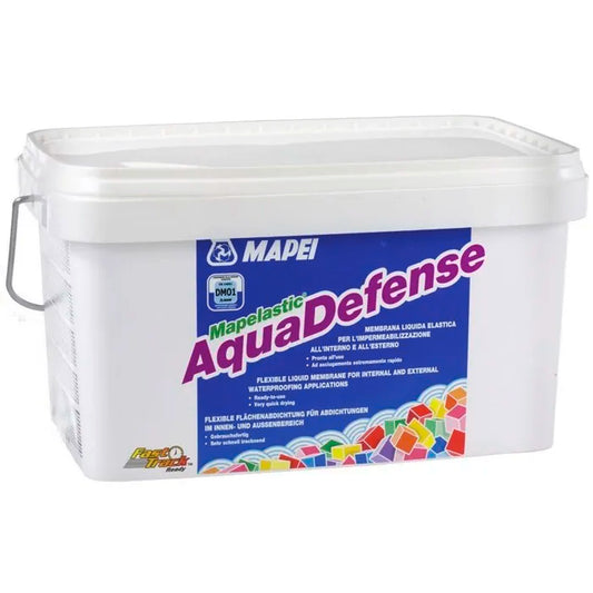 MAPEI - MAPELASTIC AQUADEFENSE Ready-to-Use Liquid Membrane - Fast Application - Interior - 15 Kg Bucket