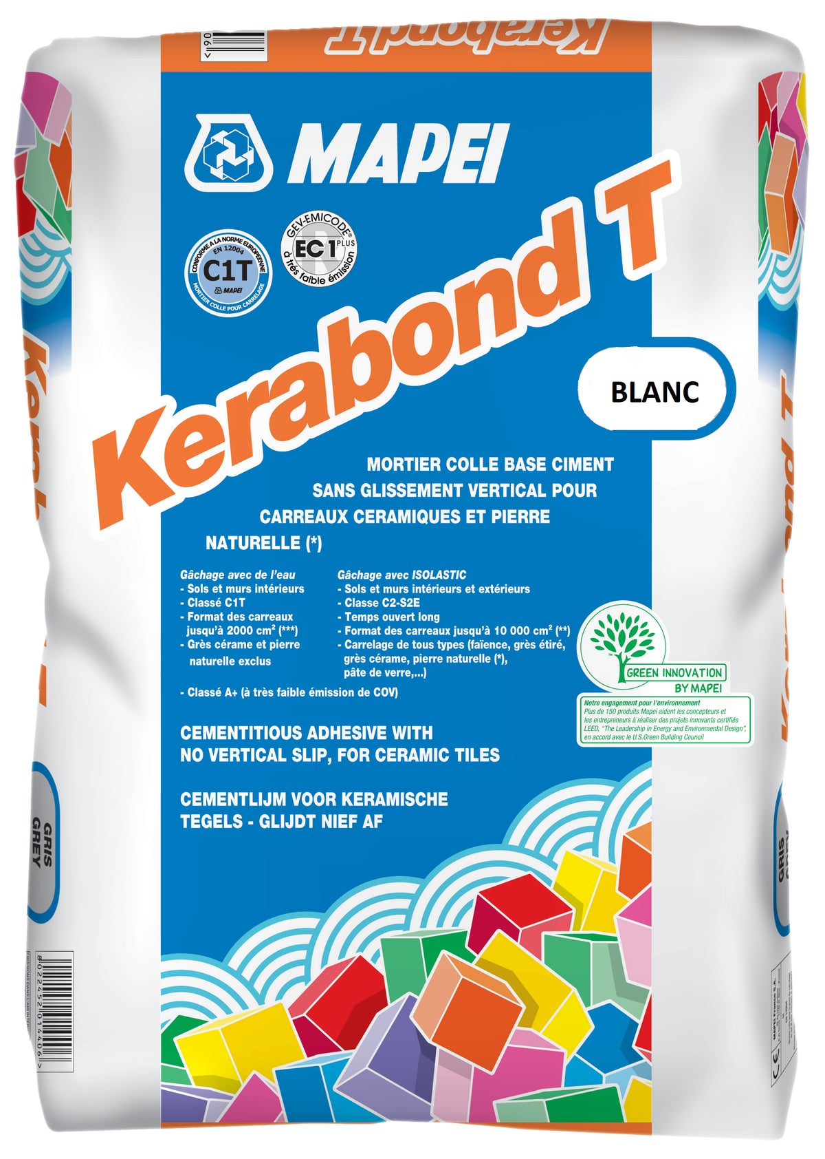MAPEI - Mortier-colle CERABOND T C1T 25 kg BLANC