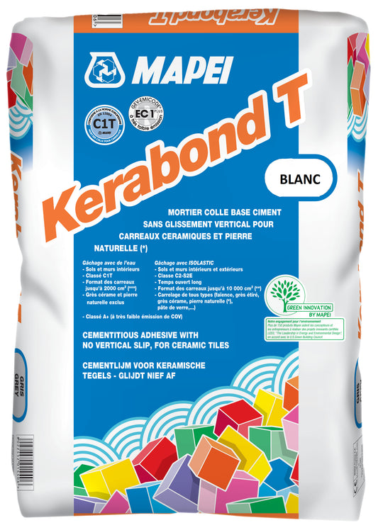 MAPEI - Mortier-colle CERABOND T C1T 25 kg BLANC