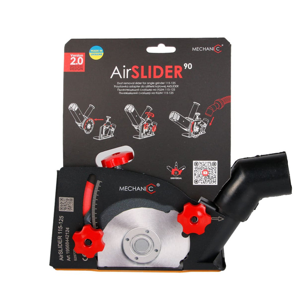 DISTAR AirSLIDER 90x115-125 – guide de coupe pour meuleuse d’angle